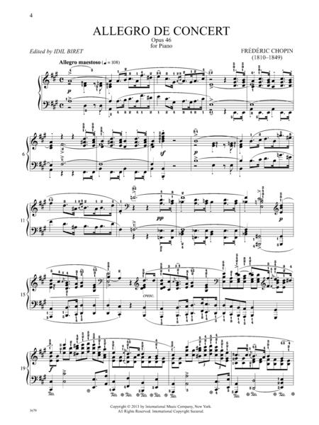 Allegro de concert, Opus 46 蕭邦 音樂會作品 鋼琴獨奏 國際版 | 小雅音樂 Hsiaoya Music
