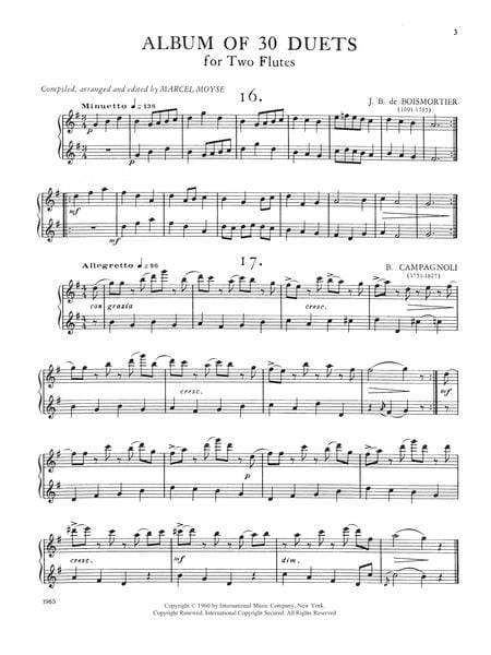 Album of 30 Classical Duets Volume II 古典二重奏 雙長笛 國際版 | 小雅音樂 Hsiaoya Music