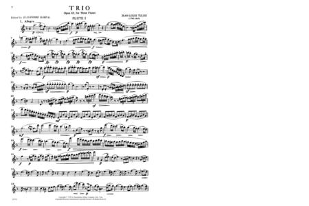 Trio, Opus 65 圖魯 三重奏作品 長笛 (3把以上) 國際版 | 小雅音樂 Hsiaoya Music