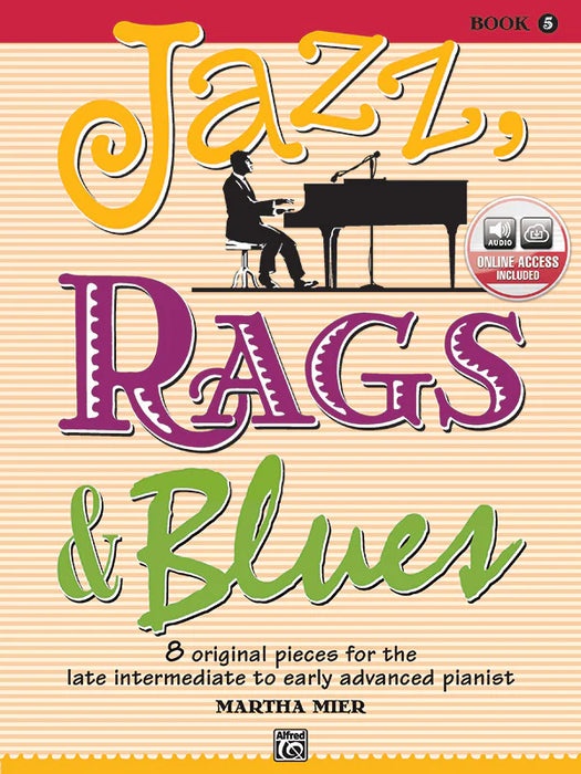 Jazz, Rags & Blues, Book 5: Piano Book & Online Audio