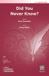 Did You Never Know?