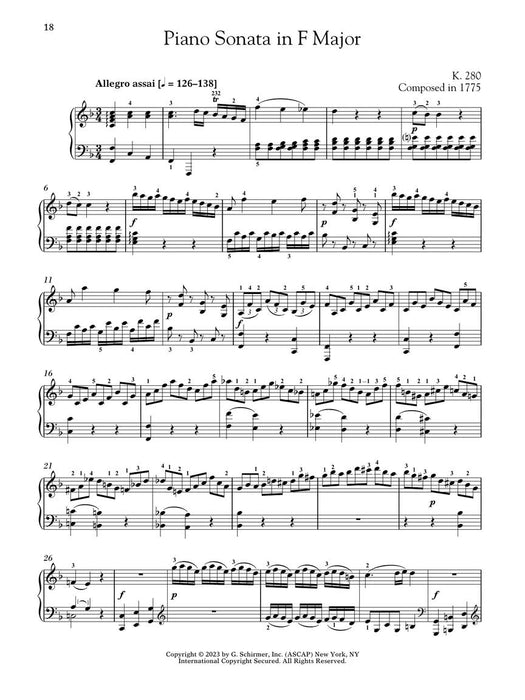 Piano Sonatas, Volume 1 - Schirmer Performance Editions