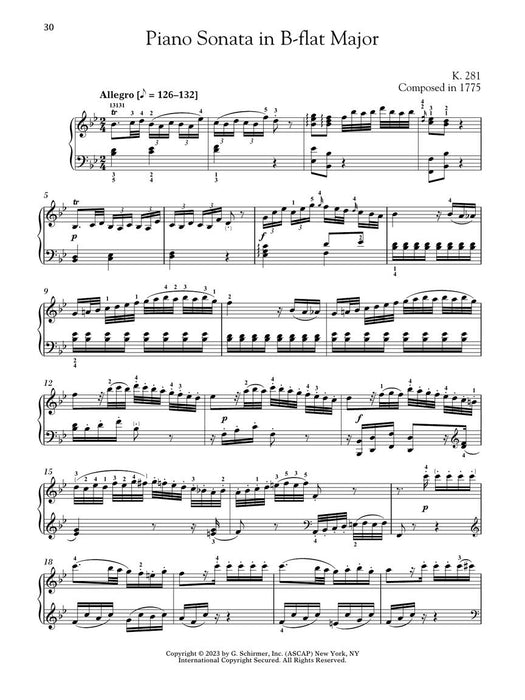 Piano Sonatas, Volume 1 - Schirmer Performance Editions