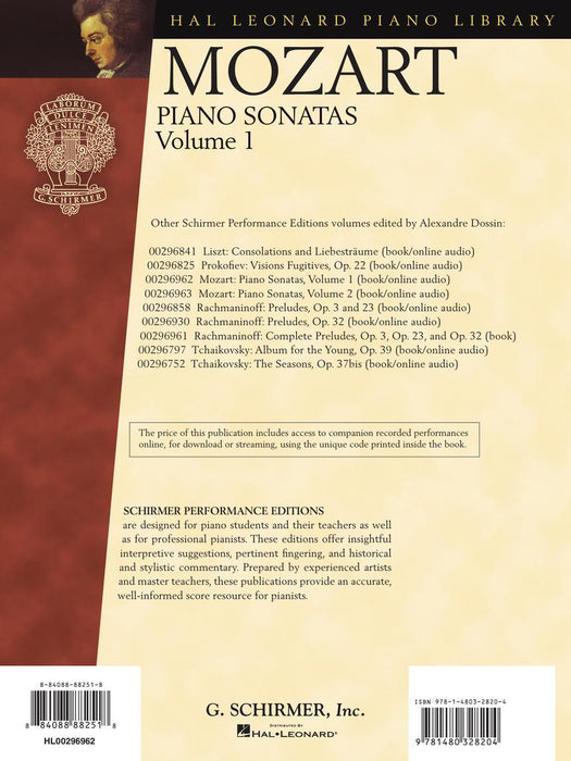 Piano Sonatas, Volume 1 - Schirmer Performance Editions
