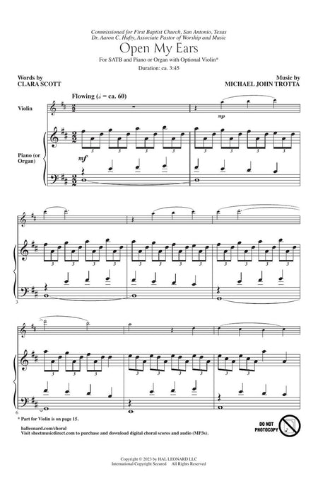 Open My Ears Psallite Choral Series