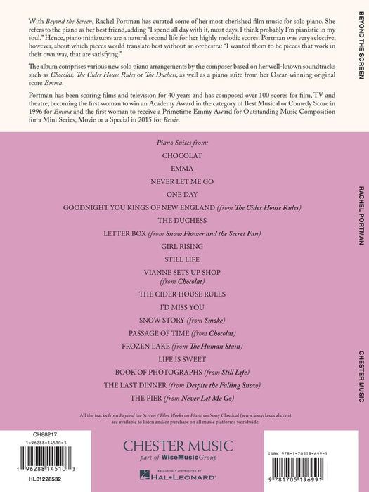 Rachel Portman - Beyond the Screen / Film Works on Piano