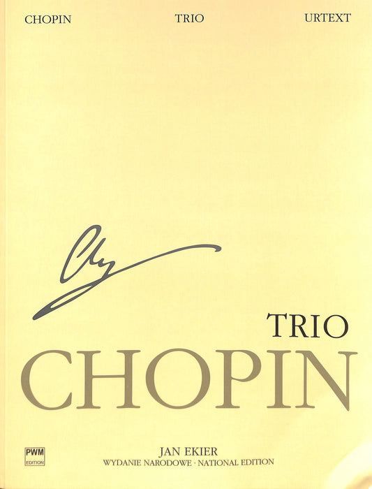Piano Trio National Edition op.8 肖邦 钢琴三重奏 波兰版