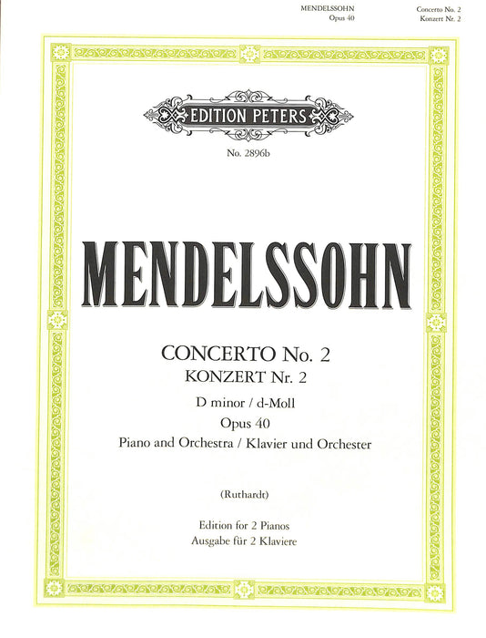 Concerto No. 2 in D minor Op.40 協奏曲 彼得版