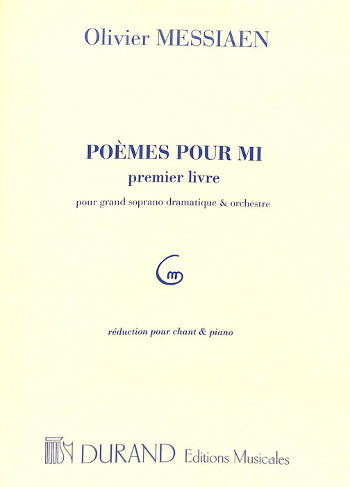 Poemes Pour Mi Vol1 Voice/piano 梅湘 鋼琴