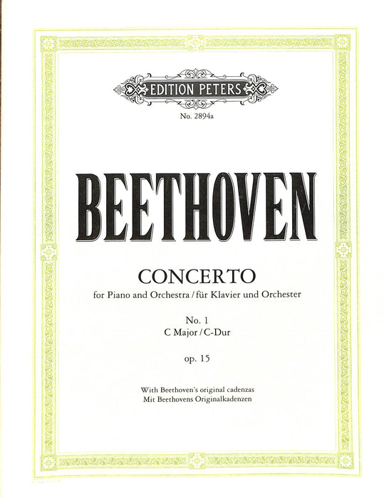 Concerto No. 1 in C Op.15 貝多芬 協奏曲 彼得版