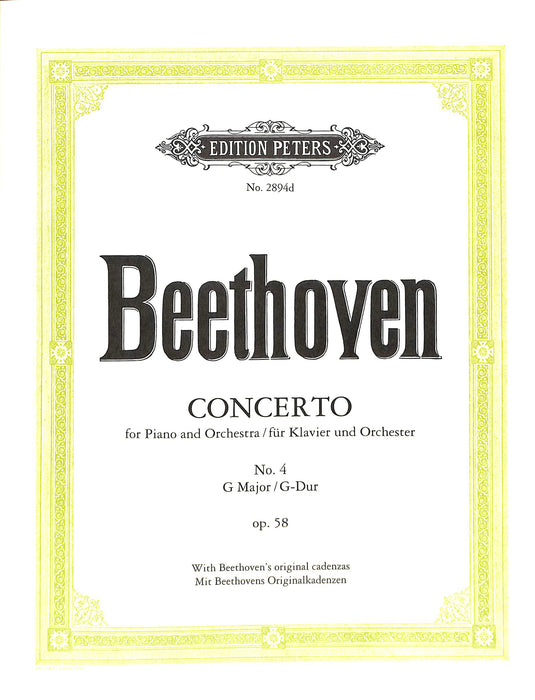 Concerto No. 4 in G Op.58 贝多芬 协奏曲 彼得版