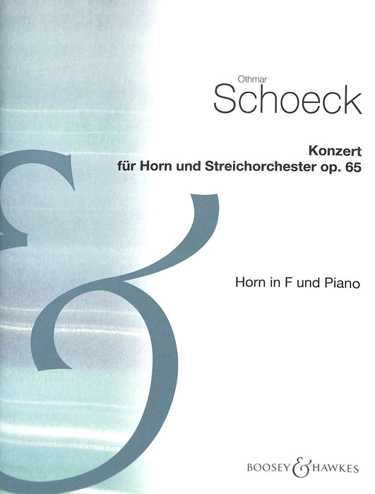 Horn Concerto op. 65  谢克 法国号协奏曲 法国号 (含钢琴伴奏) 博浩版