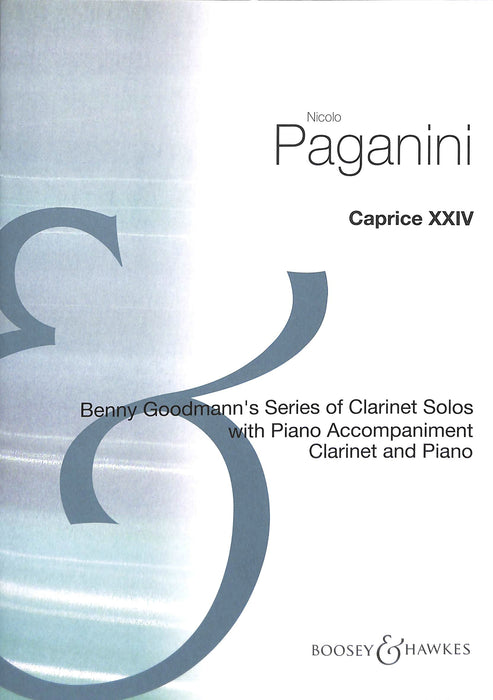Caprice XXIV  帕格尼尼 隨想曲 豎笛 1把以上加鋼琴 博浩版