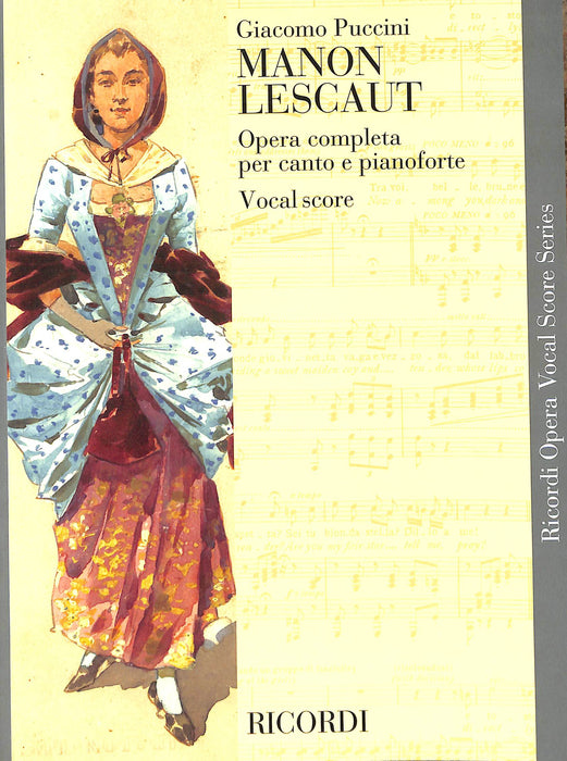 Manon Lescaut Vocal Score 浦契尼 玛侬˙雷斯可 声乐总谱