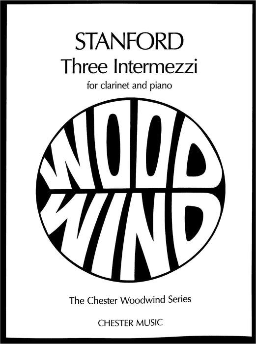 3 Intermezzi for Clarinet and Piano 史丹福特 間奏曲 豎笛 鋼琴
