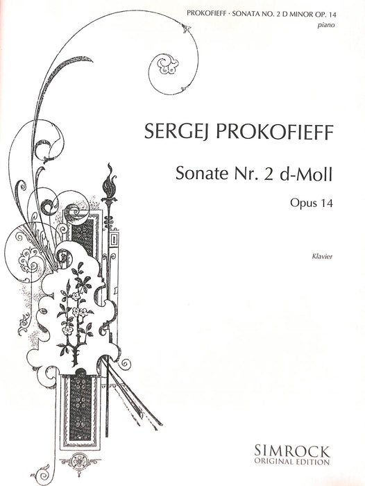 Piano Sonata No. 2 in D minor op. 14  普羅科菲夫 鋼琴奏鳴曲 小調 鋼琴獨奏