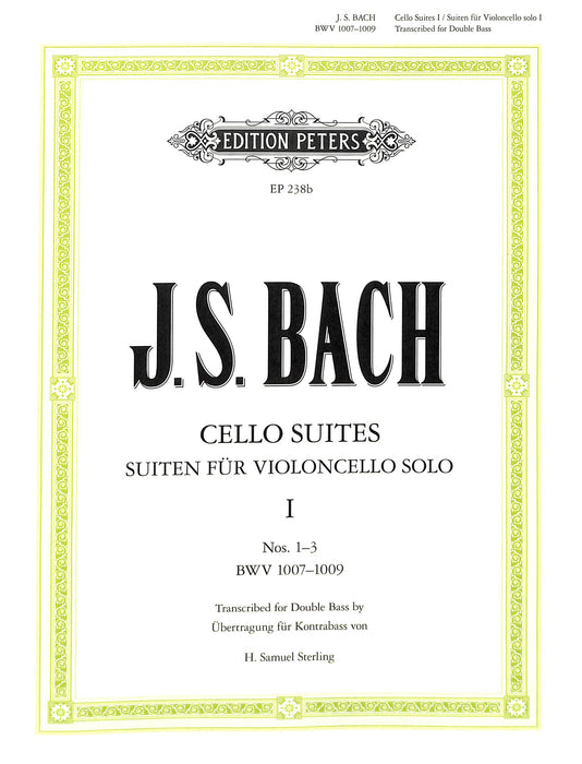 6 Solo Violoncello Suites BWV 1007–1012 Vol.1  巴赫约翰‧瑟巴斯提安 独奏大提琴组曲 彼得版