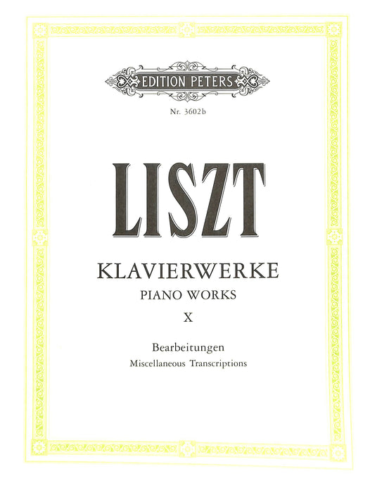 Piano Works Vol.10, Miscellaneous Transcriptions    