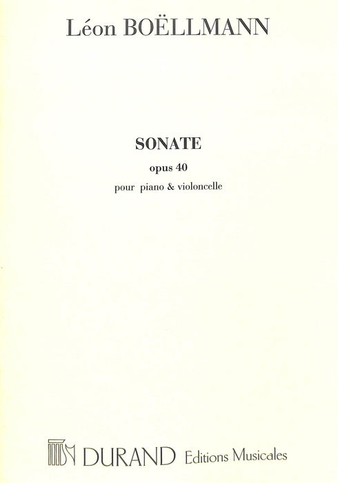 Sonata, Op. 40 Cello and Piano