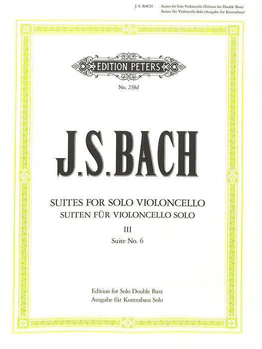 6 Solo Violoncello Suites BWV 1007-1012 Vol.3