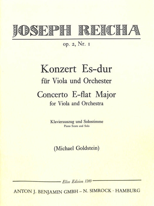 Viola Concerto in E Flat Major op. 2/1  中提琴協奏曲  中提琴加鋼琴