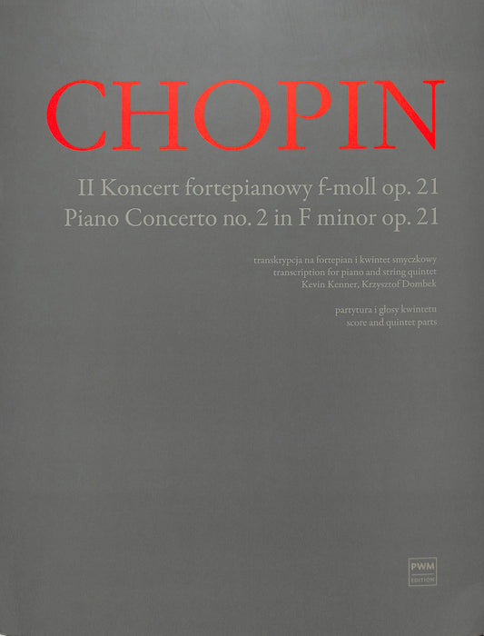 Piano Concerto No. 2 op. 21 蕭邦 鋼琴五重奏 鋼琴協奏曲 波蘭版