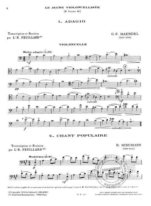 Le jeune violoncelliste Vol. 3B