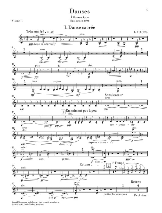 Debussy, Claude – Danses for Harp and String Orchestra