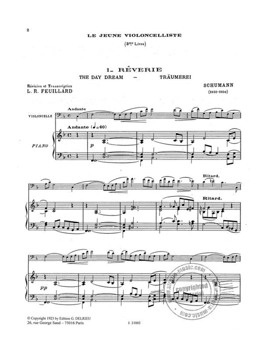 Le jeune violoncelliste Vol. 3A