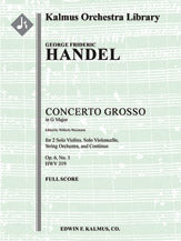 Concerto Grosso in G, Op. 6, No. 1, HWV 319