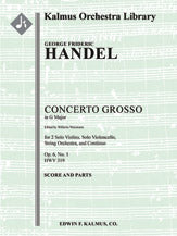 Concerto Grosso in G, Op. 6, No. 1, HWV 319