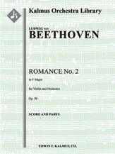 Romance for Violin and Orchestra No. 2 in F, Op. 50