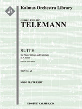 Suite for Flute, Strings and Continuo in A minor, No. 2, TWV 55: a2
