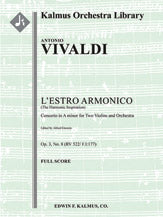 L'Estro Armonico, Op. 3, No. 8: Concerto for Two Violins in A minor, RV 522/ F.I:177