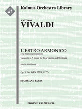 L'Estro Armonico, Op. 3, No. 8: Concerto for Two Violins in A minor, RV 522/ F.I:177