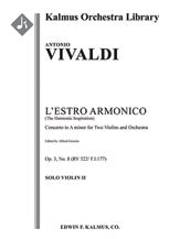 L'Estro Armonico, Op. 3, No. 8: Concerto for Two Violins in A minor, RV 522/ F.I:177