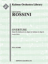L'italiana in Algeri (Die Italienerin in Algier): Overture (German edition)
