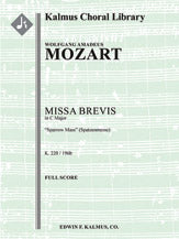 Missa Brevis in C, K. 220/196b "Sparrow Mass" (Spatzenmesse)