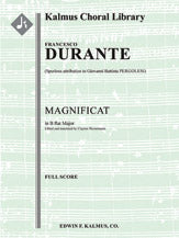 Magnificat in B-flat [Spurious attribution to Pergolesi]