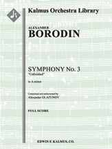 Symphony No. 3 in A minor, 'Unfinished' (completed and orchestrated by Glazunov)