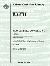 Brandenburg Concerto No. 4 in G, BWV 1049 (critical edition)