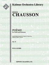 Poeme for Violin and Orchestra, Op. 25
