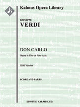 Don Carlo (1886 Version in 5 or 4 Acts)