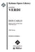 Don Carlo (1886 Version in 5 or 4 Acts)