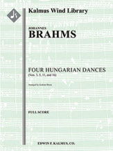 Hungarian Dances Nos. 3, 5, 11 and 16