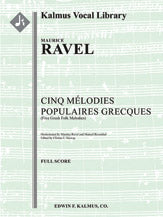 Cinq Melodies Populaires Grecques (Five Greek Folk Melodies)