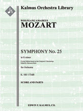 Symphony No. 25 in G minor, K. 183/173dB (Critical Ed.)