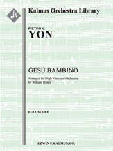 Gesu Bambino (orchestration for high voice, F)