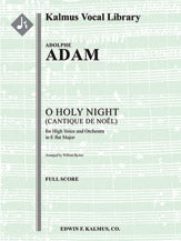 O Holy Night (Cantique de Noel) orchestration for high voice in Eb