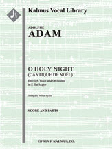 O Holy Night (Cantique de Noel) orchestration for high voice in Eb